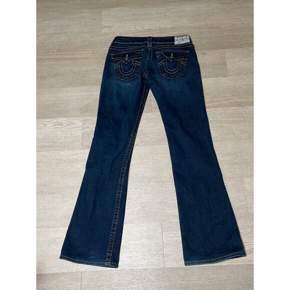 y2k grunge streetwear rodeo western cowgirl True Religion tony bootcut jeans 28 - Picture 1 of 12
